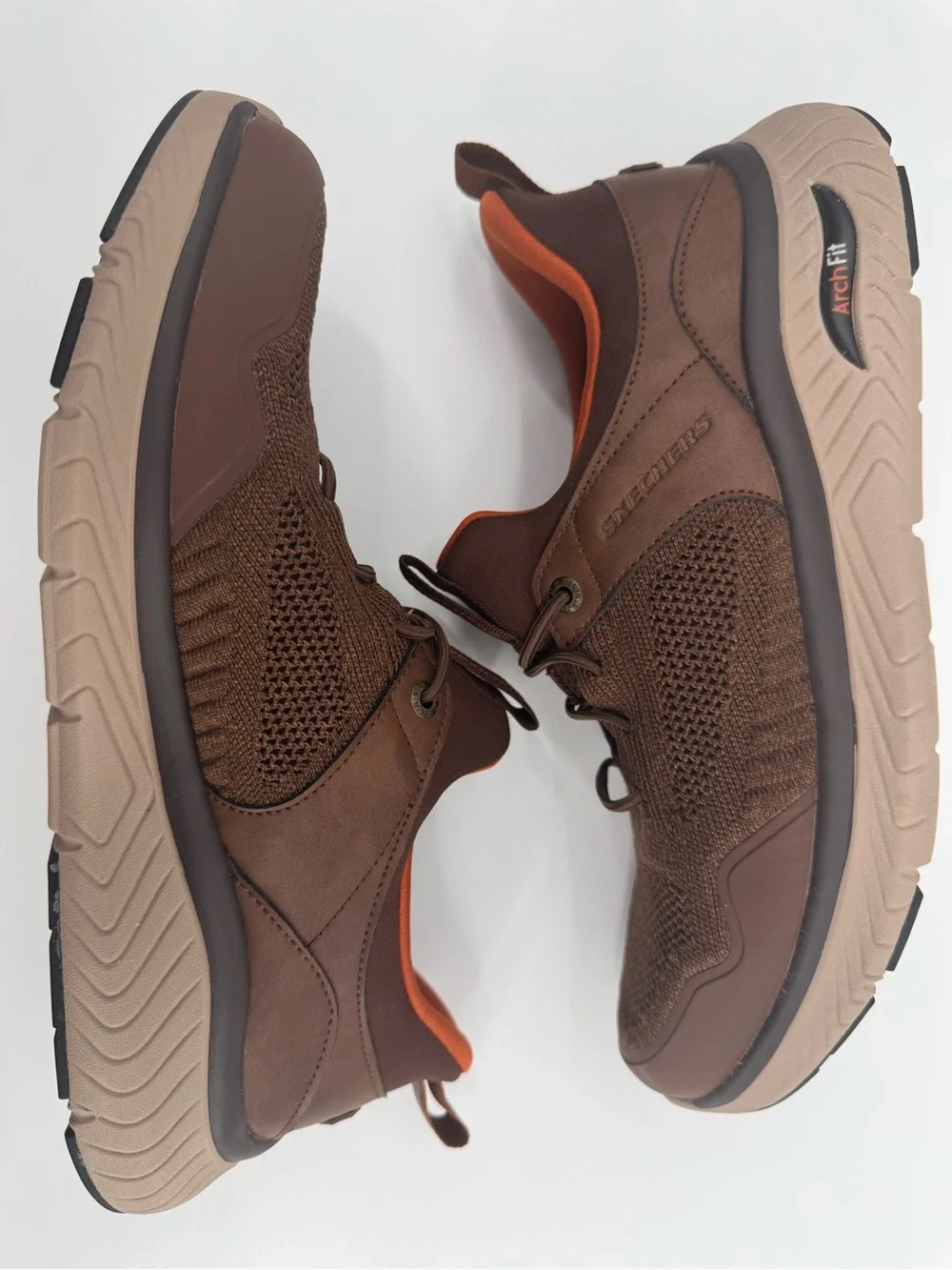 Skechers Hands Free Slip-Ins Arch Fit Crosser Emeric Mens 8.5 Extra Wide Brown